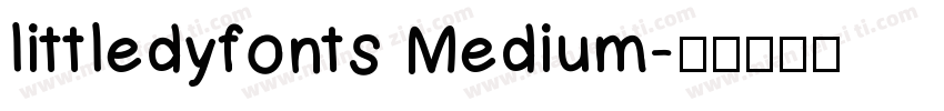 littledyfonts Medium字体转换